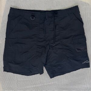 Eddie Bauer Black Mesh-Lined Swim Trunks